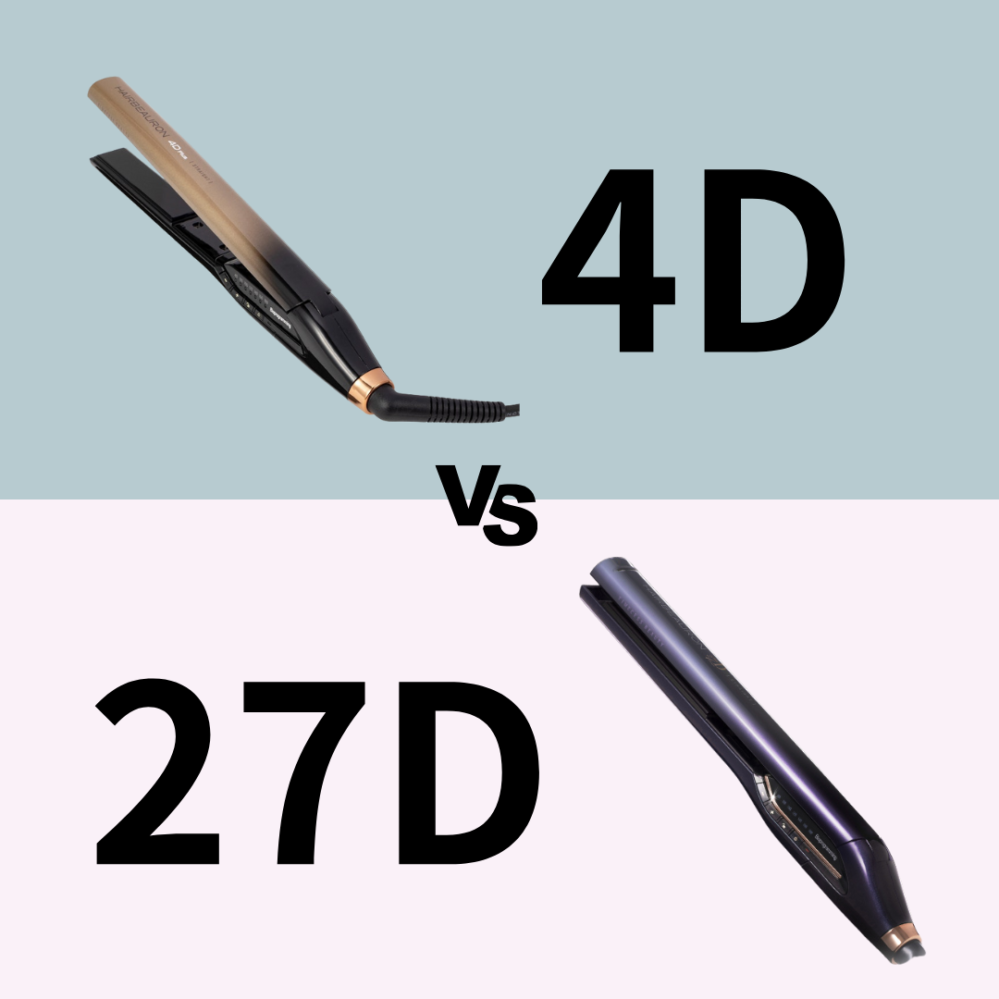 ヘアビューロン4Dと27Dを比較