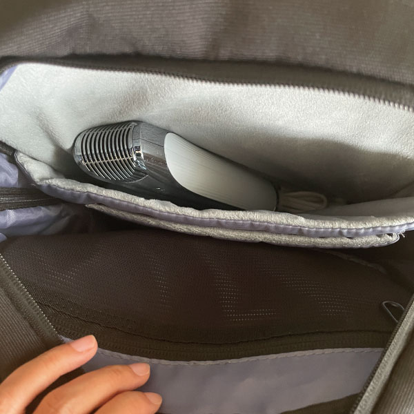 
ReFa（リファ） リファビューテック ドライヤー S+は軽量コンパクトなので、カバンにもすっぽり。
ジムや旅行にも持っていきやすい。